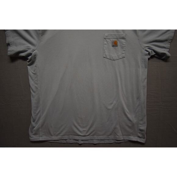 Carhartt Force Men’s 2XL Pocket T-Shirt Light Gray Relaxed Fit FastDry Work Tee - Picture 6 of 8
